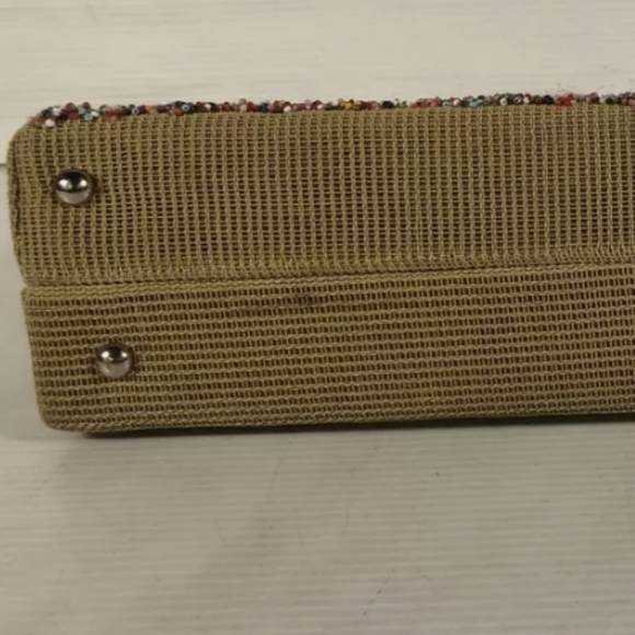 SOURE’ 1950s Beaded Handbag – Jeweled Rose Embellished Vintage Top Handle Purse - Picture 12 of 14